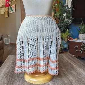 Vintage Handmade Crochet Apron